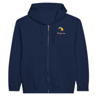 Toucan Unisex Zip Hoodie | Original Artwork by Florin Anghel