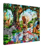 Jungle Love Canvas Print | Original Artwork by Nancy Hall