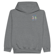 Sea Horses Youth Hoodie | Original Artwork by Itzhak Adir