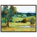 Kiora Hills Landscape Framed Poster — Icons Collection | Original Artwork by Margaret Greig