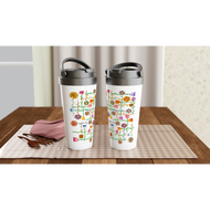 Flower Medley Stainless Steel Travel Mug | Original Artwork by Brom Wikstrom