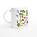 Flower Medley Ceramic Mug | Original Artwork by Brom Wikstrom