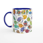 Teapots Ceramic Mug | Original Artwork by Tom Yendell OBE