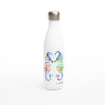 Sea Horses Stainless Steel Water Bottle | Original Artwork by Itzhak Adir