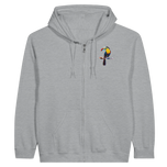 Toucan Unisex Zip Hoodie | Original Artwork by Florin Anghel