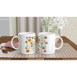 Flower Medley Ceramic Mug | Original Artwork by Brom Wikstrom
