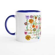 Flower Medley Ceramic Mug | Original Artwork by Brom Wikstrom