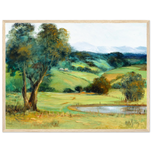 Kiora Hills Landscape Framed Poster — Icons Collection | Original Artwork by Margaret Greig