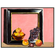 Framed Fruits Metal Framed Poster | Original Artwork by Antje Kratz