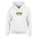 Ballerina Frog Princesses White Kids Hoodie | Original Artwork by Lars Hollerer