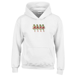 Ballerina Frog Princesses White Kids Hoodie | Original Artwork by Lars Hollerer