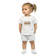 Ballerina Frog Princesses Baby Crewneck T-Shirt | White | Original Artwork by Lars Hollerer
