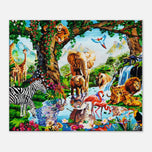 Jungle Love Canvas Print | Original Artwork by Nancy Hall