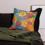 Silk Flowers Pillowcase | Original Artwork by Tom Yendell OBE
