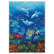 Dolphins Framed Poster — Icons Collection | Original Artwork by John Smith